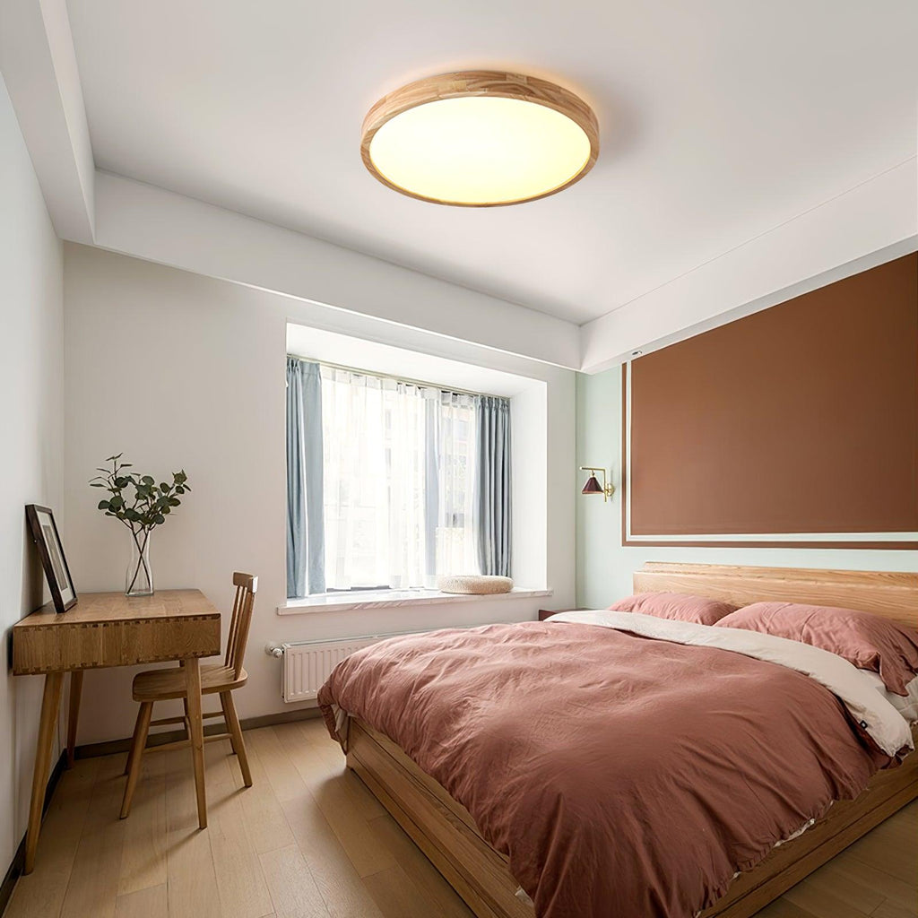 Plafonnier moderne Tapani en Bois