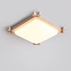 Plafonnier moderne Pippin en Travertin jaune et blanc