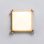 Plafonnier moderne Pippin en Travertin jaune et blanc