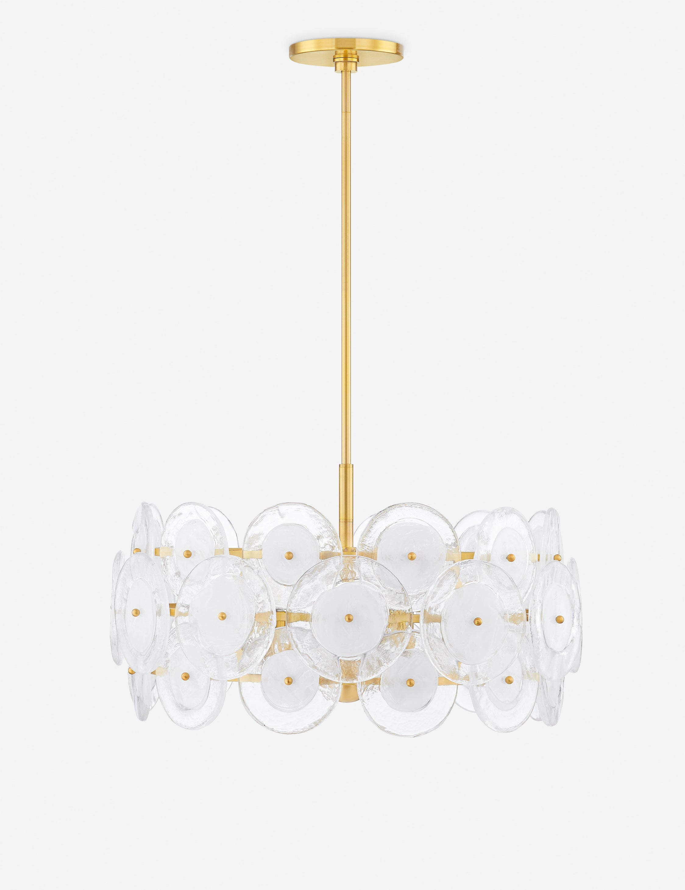 Lustre moderne Alon en laiton vieilli - Laiton vieilli