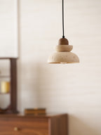 Suspension moderne Dace en Travertin jaune