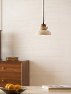 Suspension moderne Dace en Travertin jaune