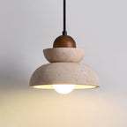Suspension moderne Dace en Travertin jaune