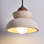 Suspension moderne Dace en Travertin jaune