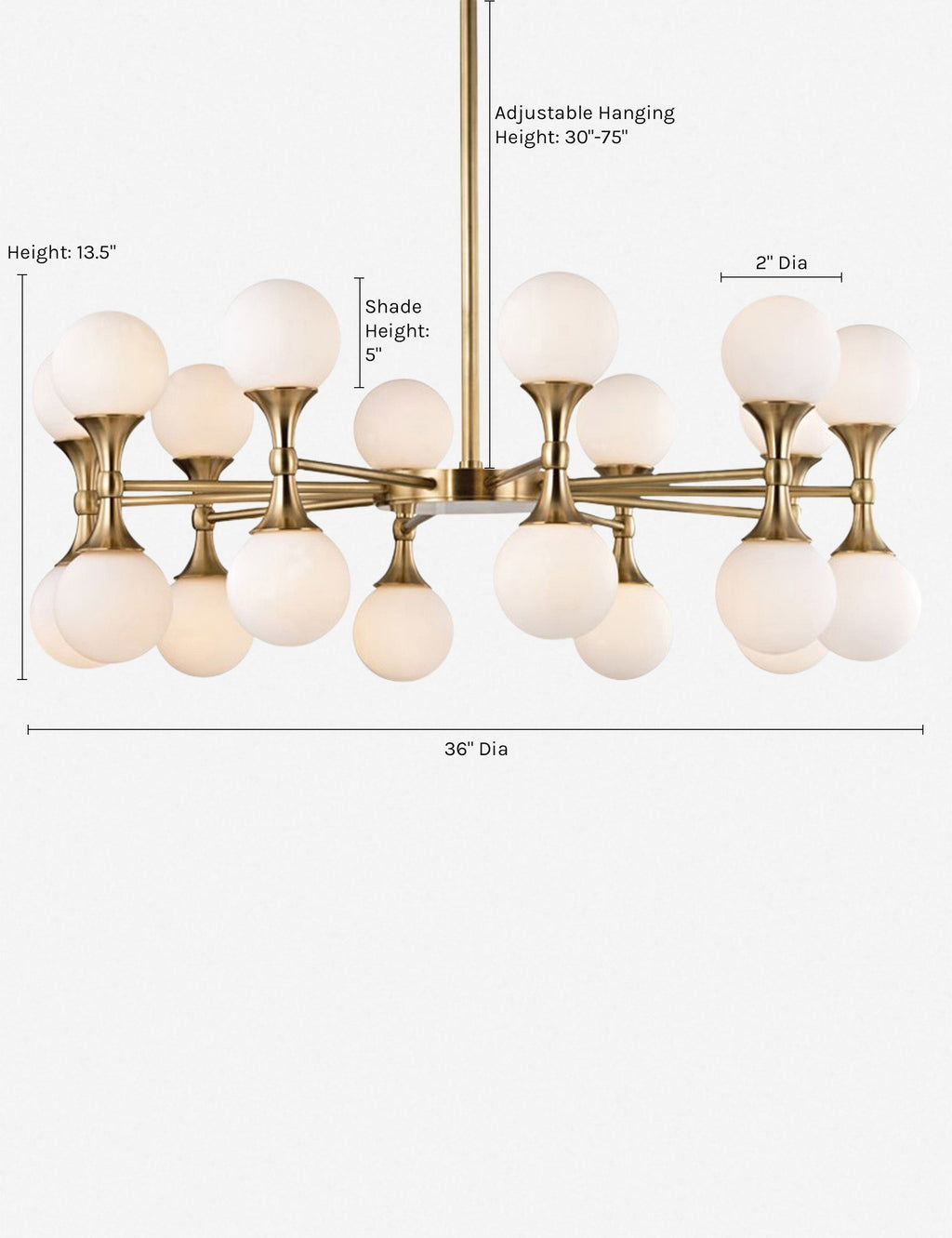 Lustre design Torleif en métal