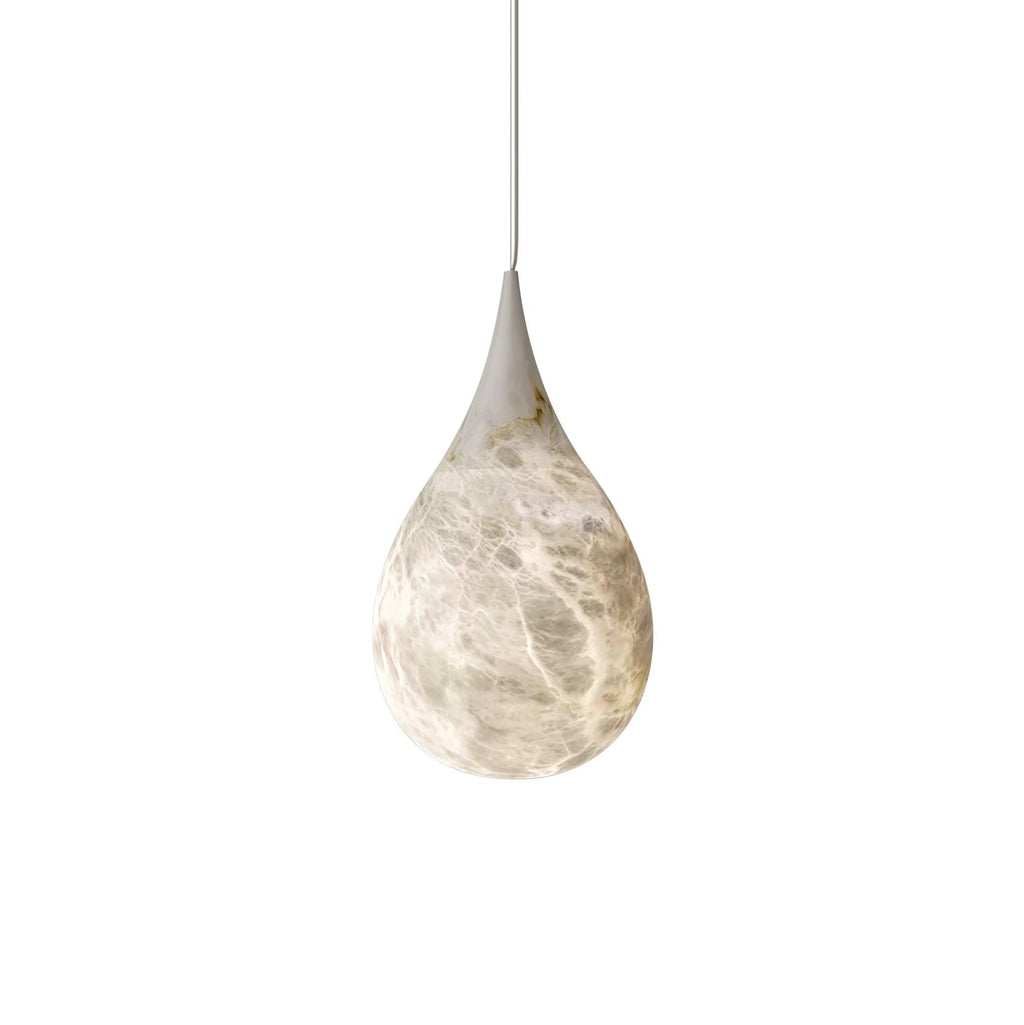 Suspension moderne Stigand en Albâtre Blanc