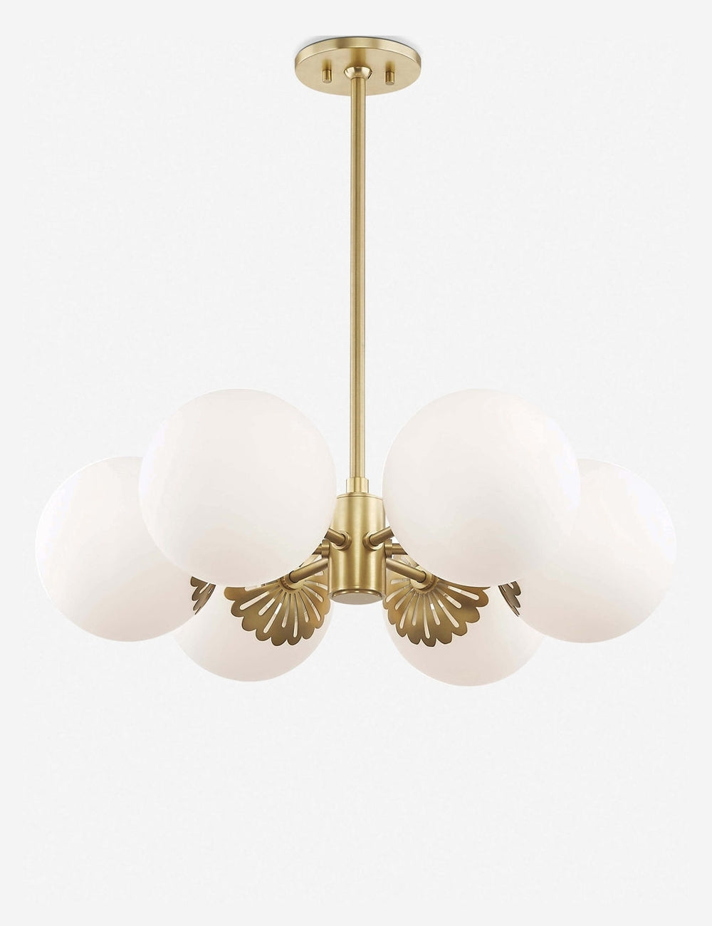 Lustre contemporain gris en acier