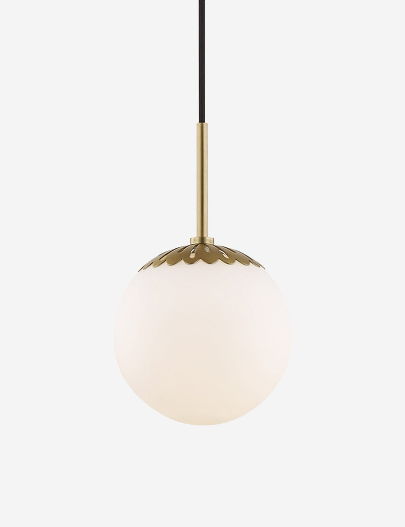 Suspension contemporain gris en acier