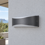 Applique extérieure Axe, de jour et éteinte