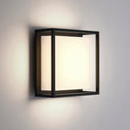 Applique extérieure LED graphite et blanche, vue rapprochée