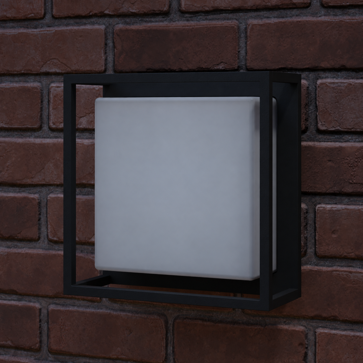 Applique d'extérieur LED, anthracite, aluminium, 25 cm — nuit, éteint — illustration