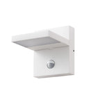 Applique d'extérieur LED, blanche, avec capteur, IP54, 16 cm — packshot