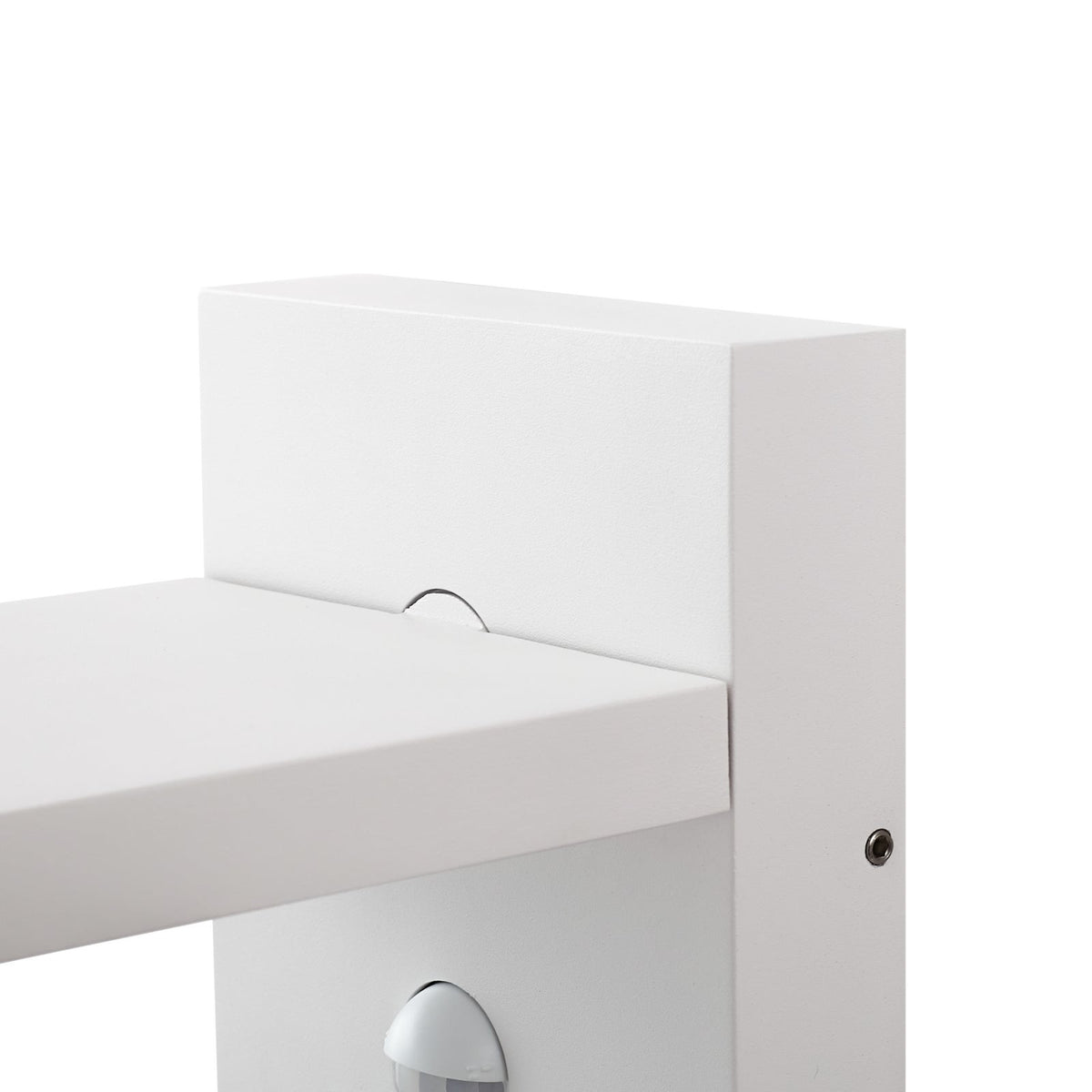 Applique d'extérieur LED, blanche, avec capteur, IP54, 16 cm — photo
