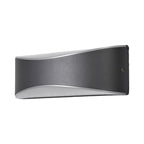 Vue détourée de l’applique extérieure LED anthracite / blanc satiné