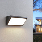 Vue 2 de l’applique extérieure LED gris foncé / blanc