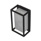 Applique extérieure LED cadre graphite 15 cm, vue de trois quarts