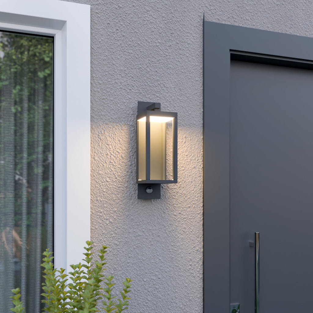 Vue 2 de l’applique extérieure LED gris foncé