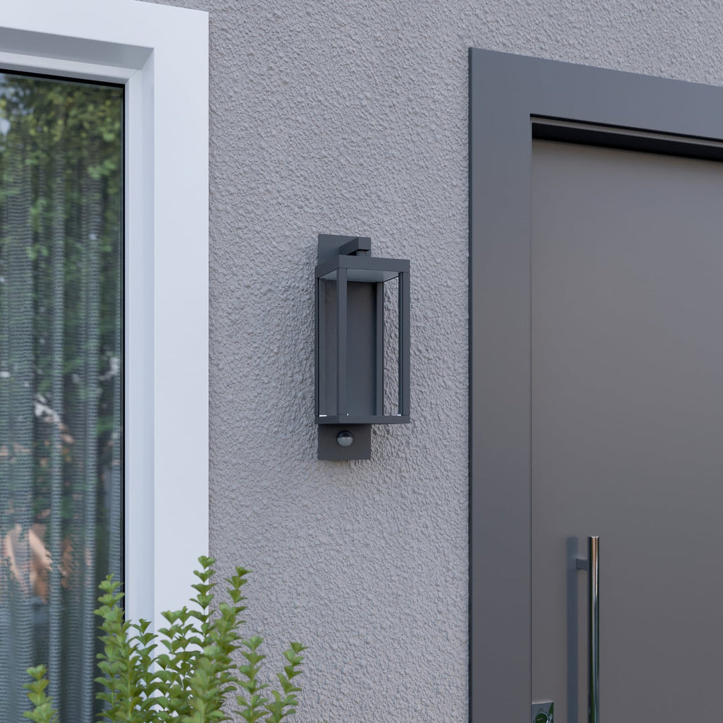 Vue 3 de l’applique extérieure LED gris foncé