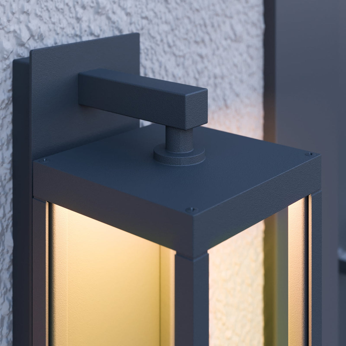 Vue 4 de l’applique extérieure LED gris foncé