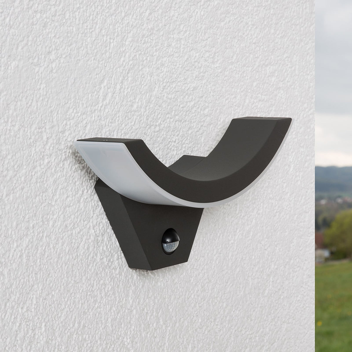 Vue 5 de l’applique extérieure LED anthracite / blanc