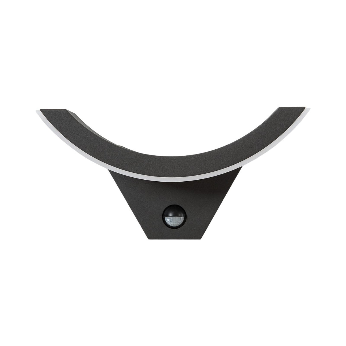Vue détourée de l’applique extérieure LED anthracite / blanc