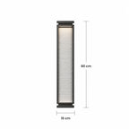 Schéma des dimensions de l’applique taille Moyen : hauteur 80 cm, largeur 16 cm