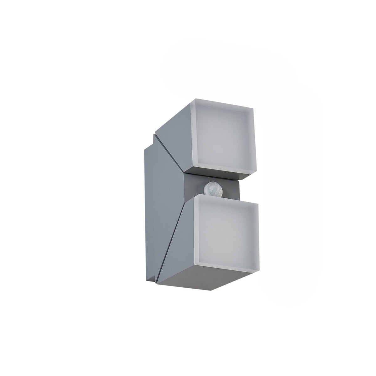 Applique murale LED, 22 cm, grise, IP54, avec capteur — packshot