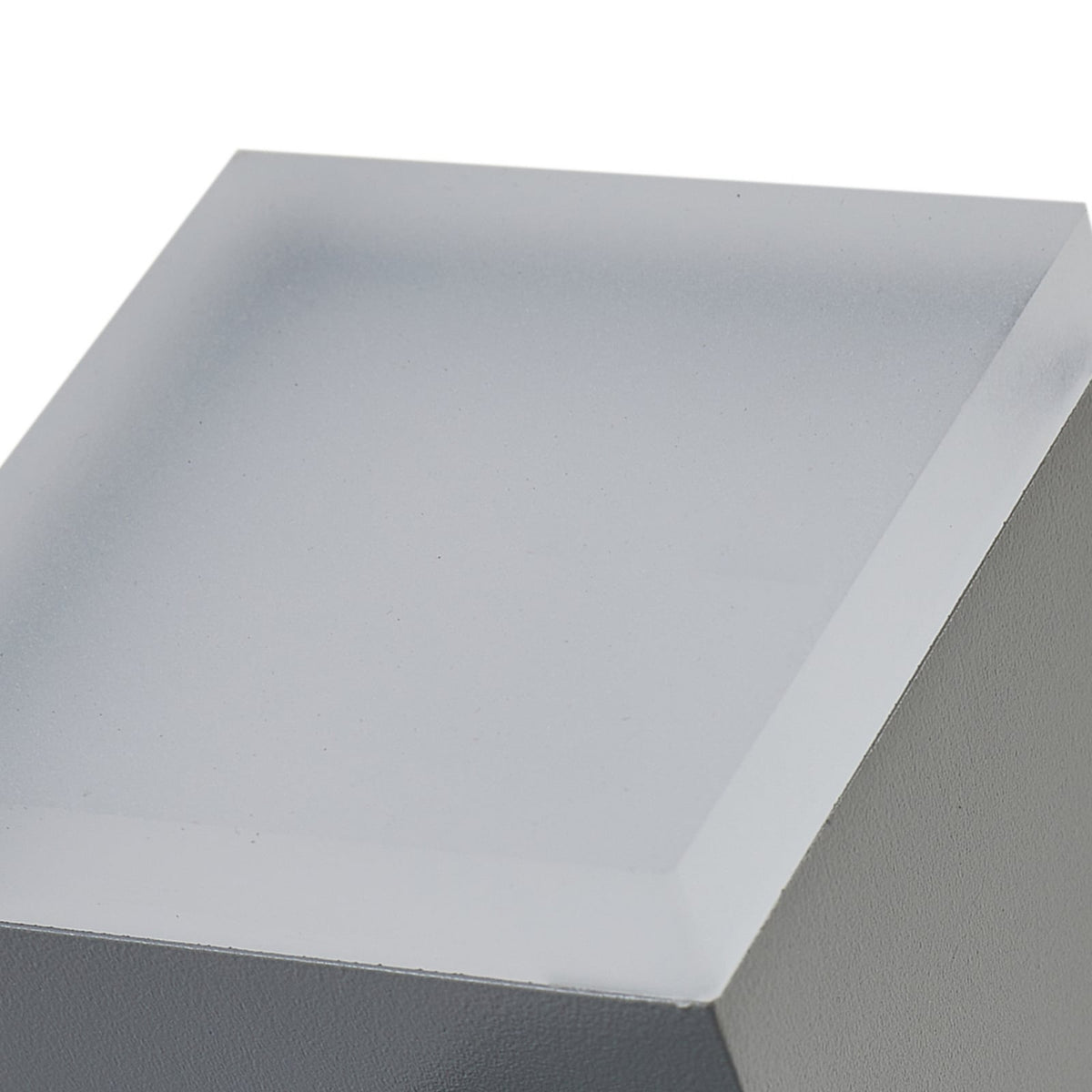 Applique murale LED, 22 cm, grise, IP54, avec capteur — photo