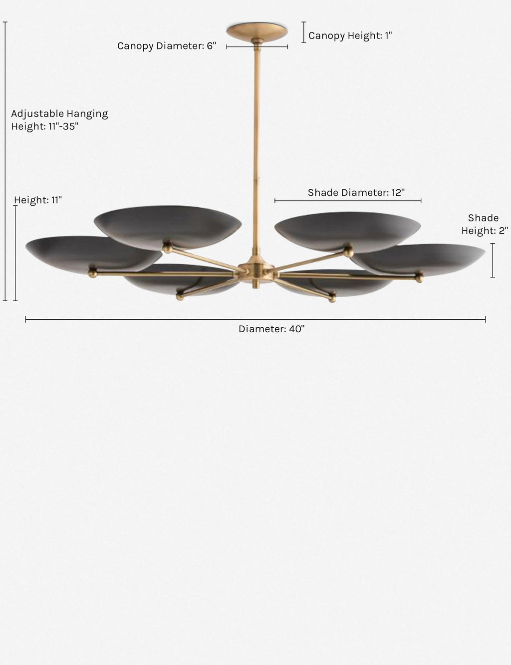 Lustre moderne Sky en acier