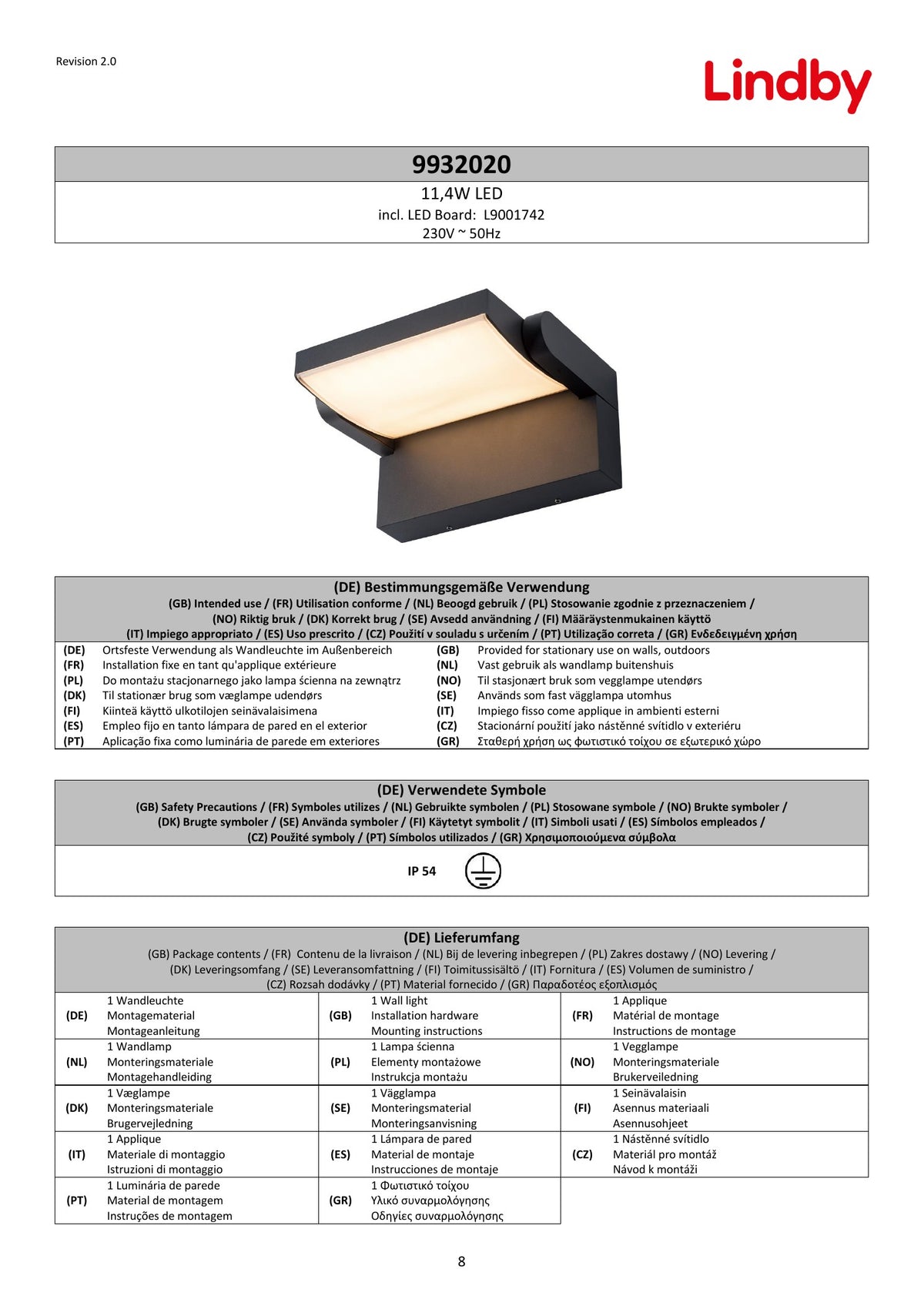 Page 1 du guide d’installation