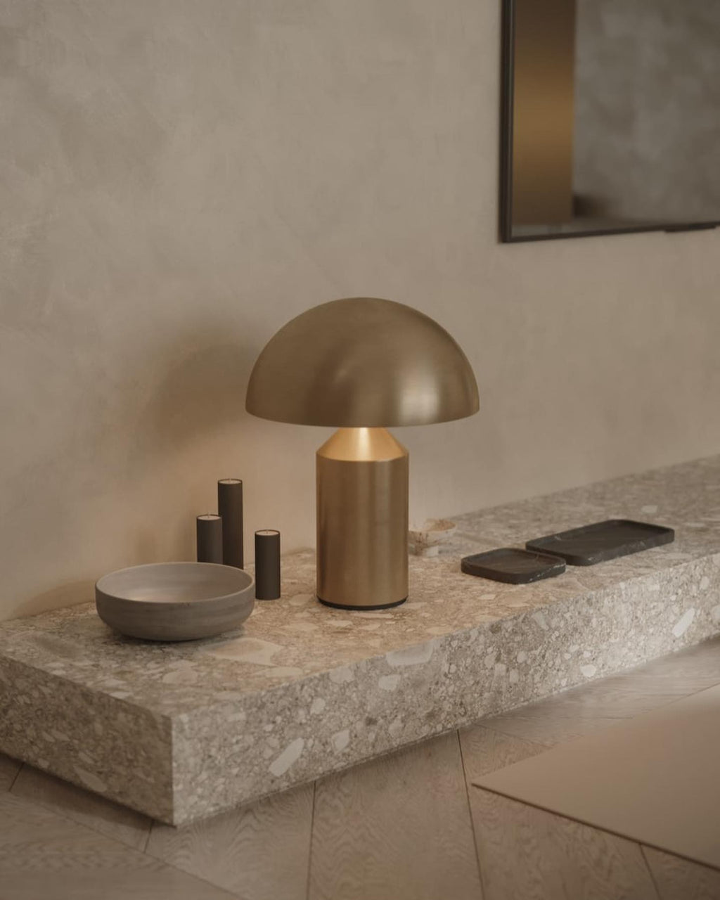 Lampe à poser moderne Sturla en métal Mat noir