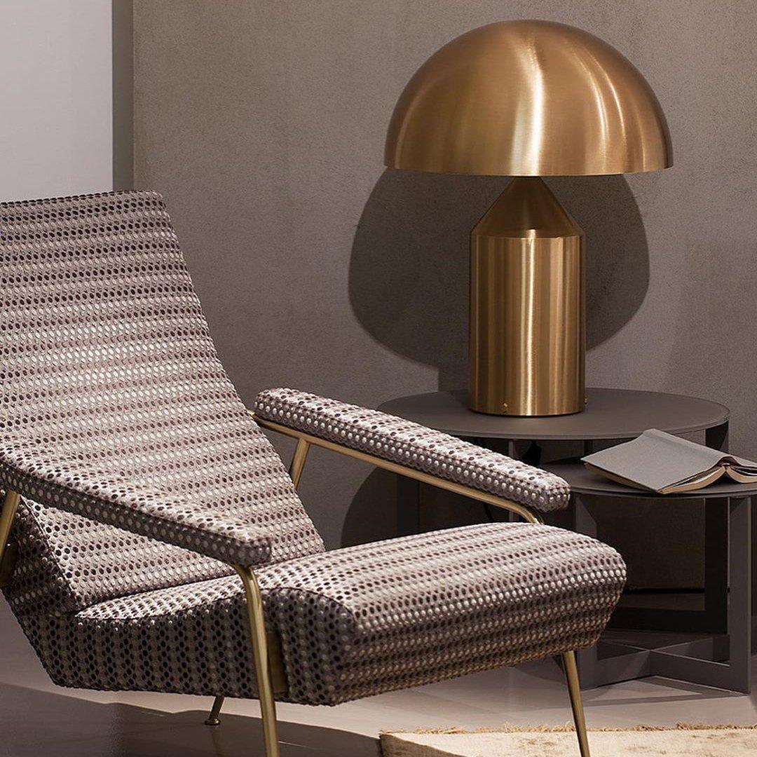 Lampe à poser moderne Sturla en métal Brillant noir
