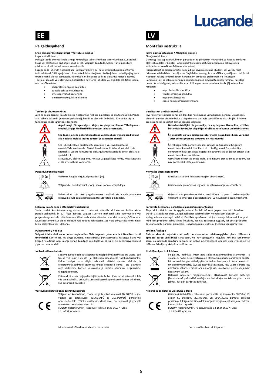 Page 8 du guide d’installation