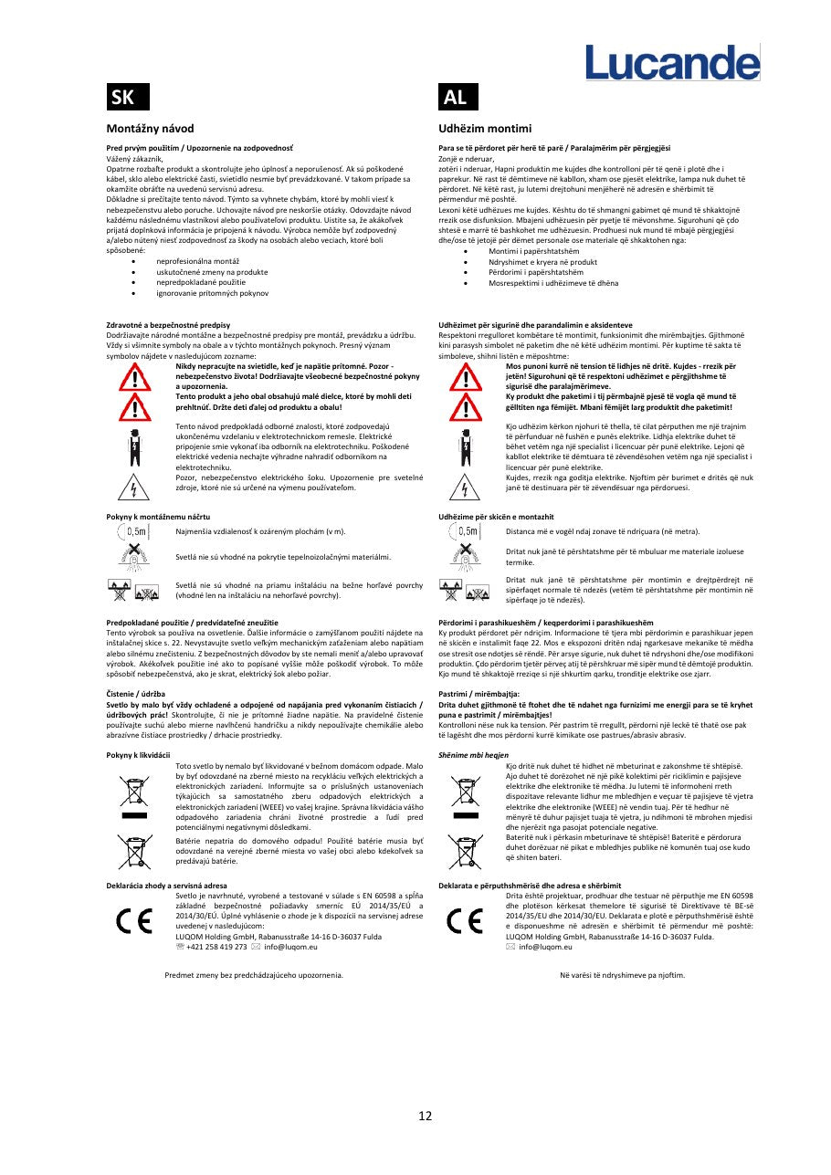 Page 12 du guide d’installation