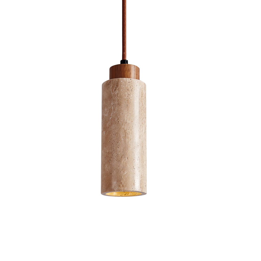 Suspension moderne Gudolf en Travertin jaune