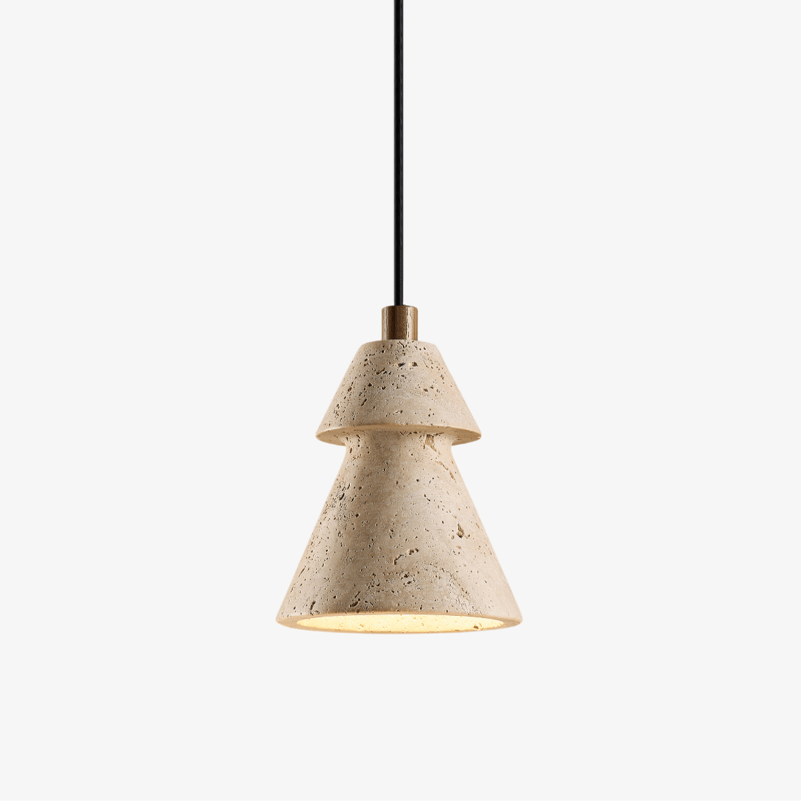 Suspension moderne Lovart en Travertin jaune