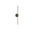 Applique murale moderne Brady en pierre, Albâtre Vert marbre et doré