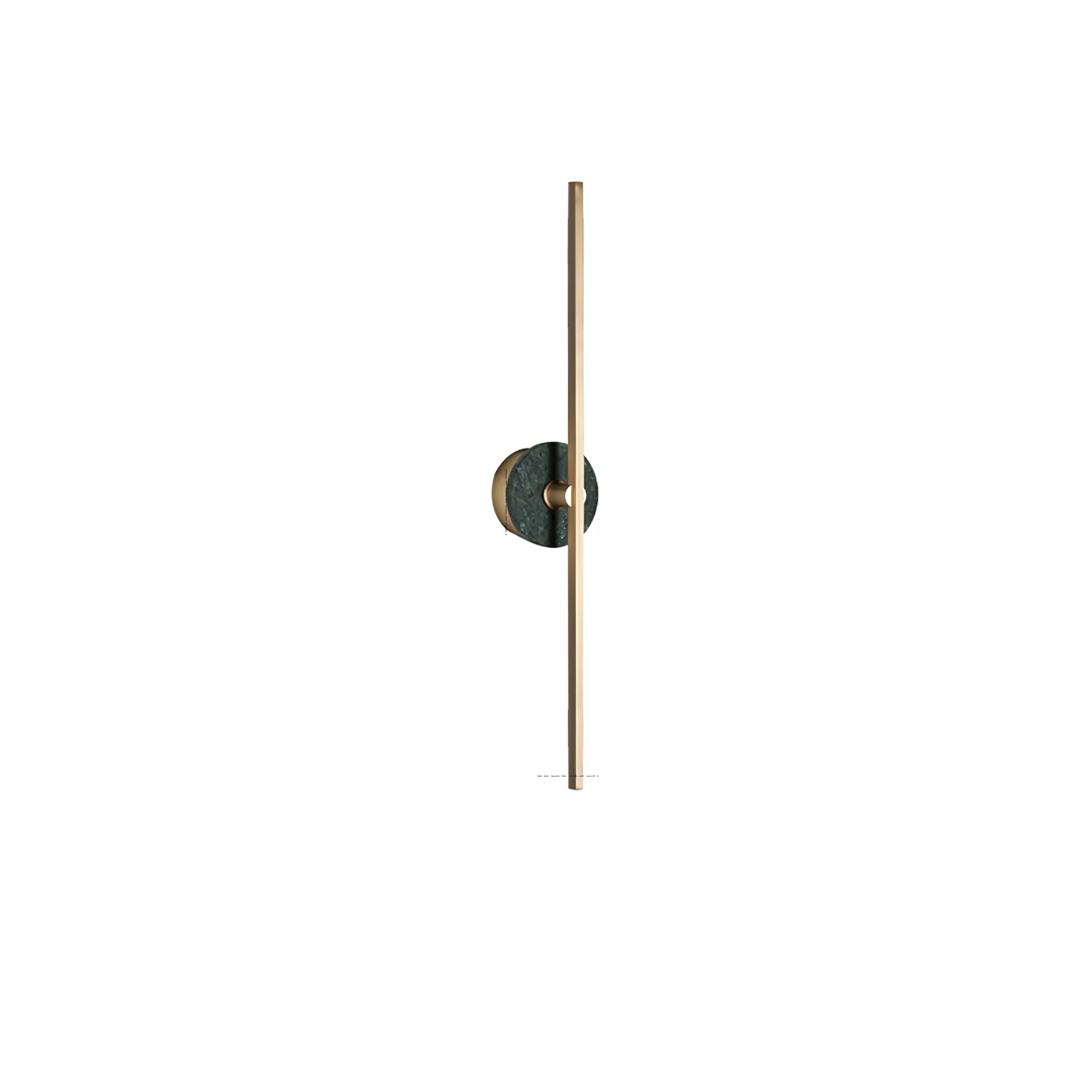 Applique murale moderne Brady en pierre, Albâtre Vert marbre et doré