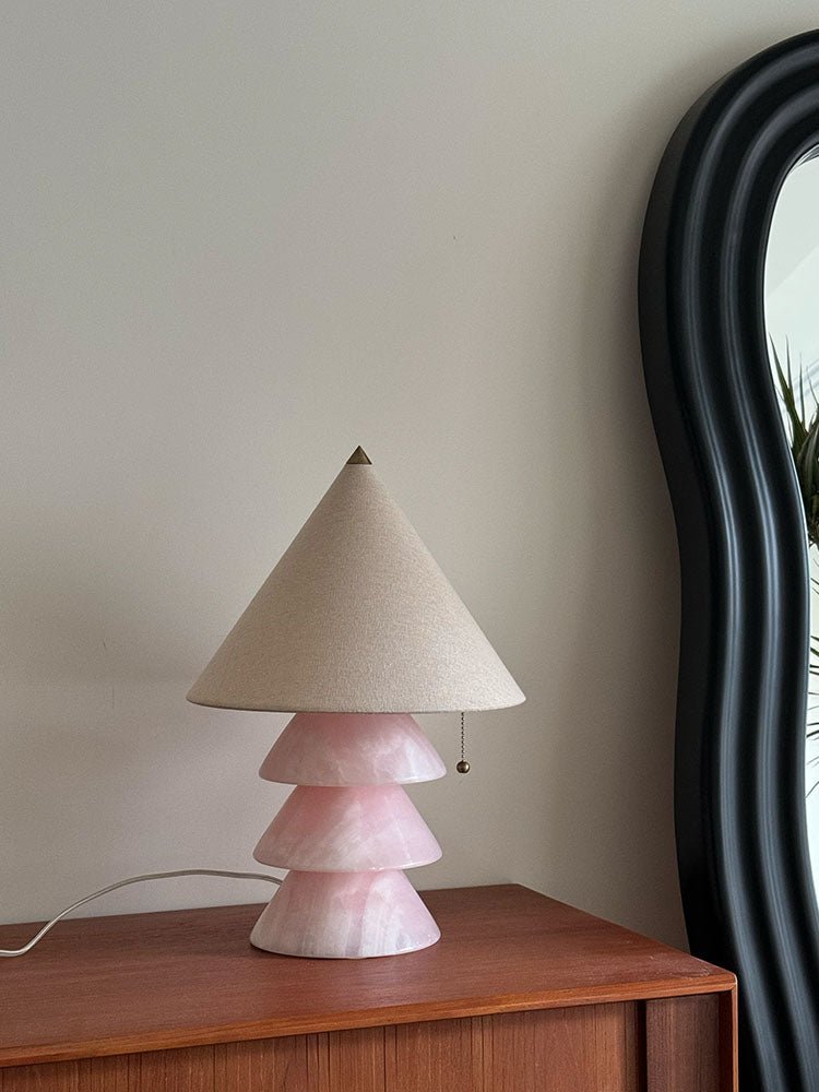 Lampe à poser moderne Olaus en Onyx, Jade Vert