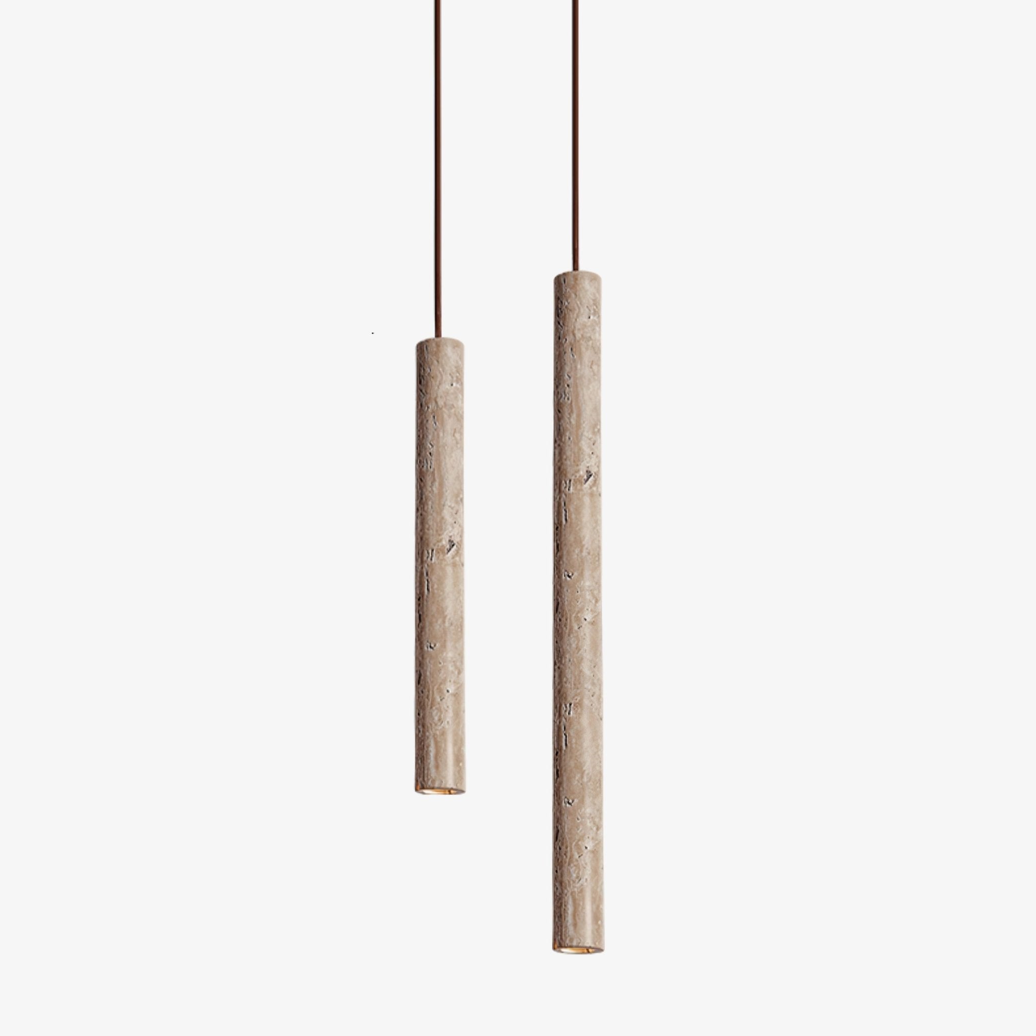 Suspension moderne Assar en Travertin jaune