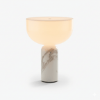 Lampe à poser moderne Lewin en Marbre Gris