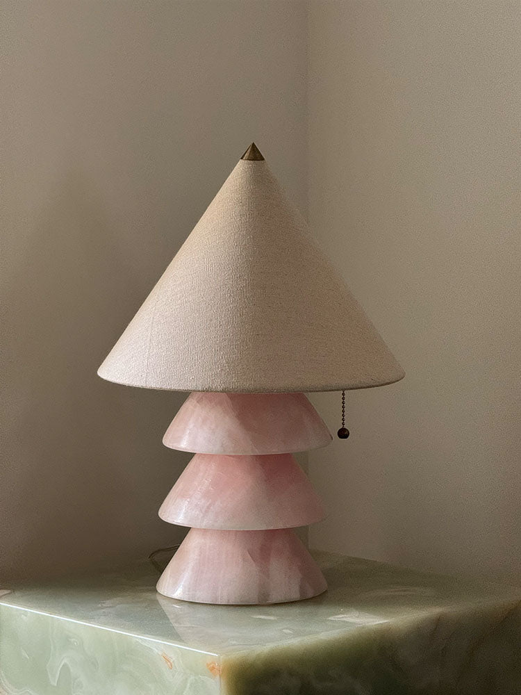 Lampe à poser moderne Olaus en Onyx, Jade Vert