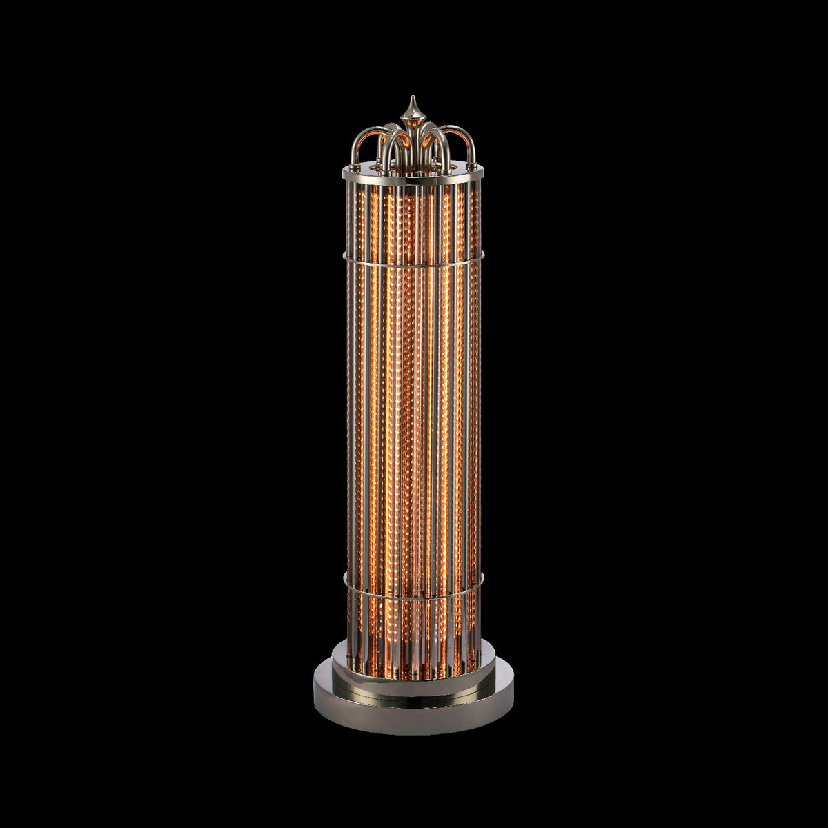 Eldaia Column Smoked Table Lamp