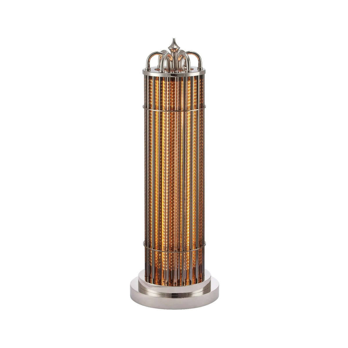Eldaia Column Smoked Table Lamp