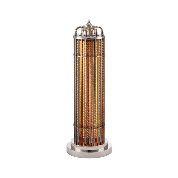Eldaia Column Smoked Table Lamp