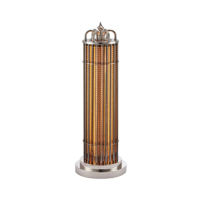 Eldaia Column Smoked Table Lamp