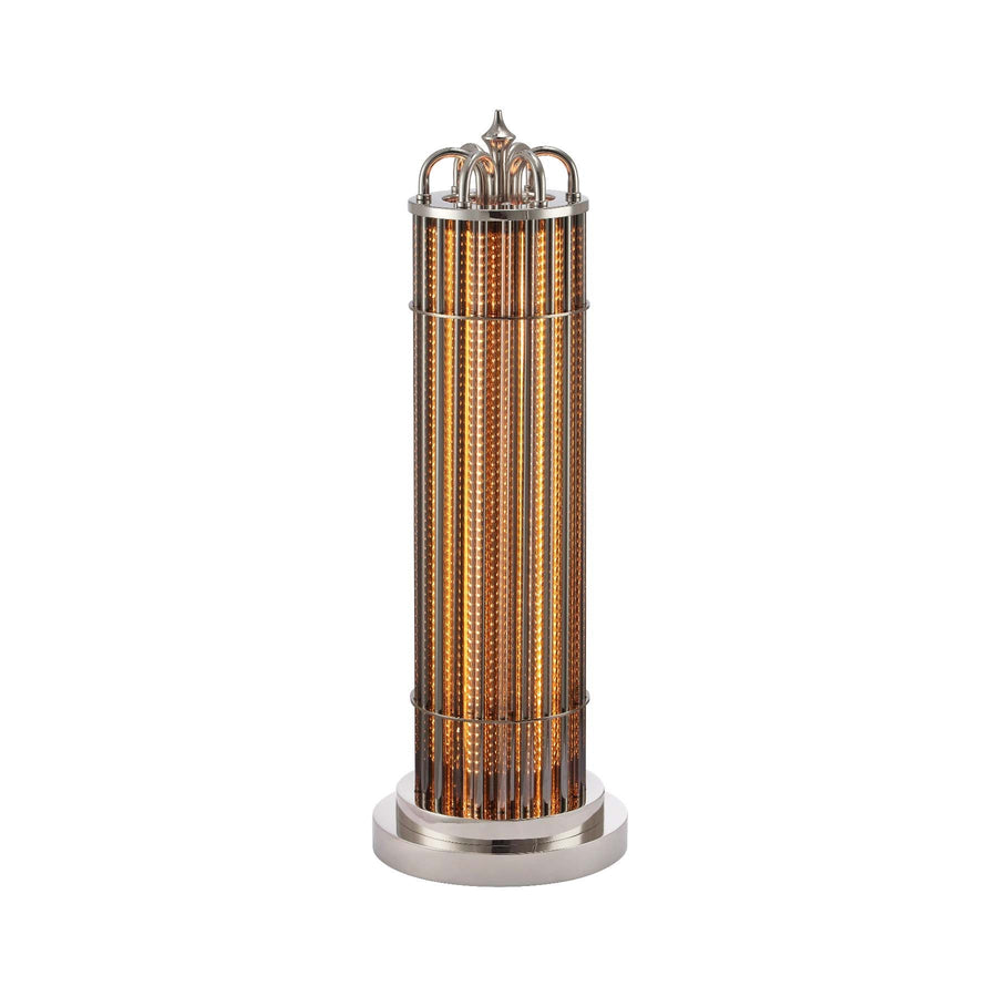 Eldaia Column Smoked Table Lamp