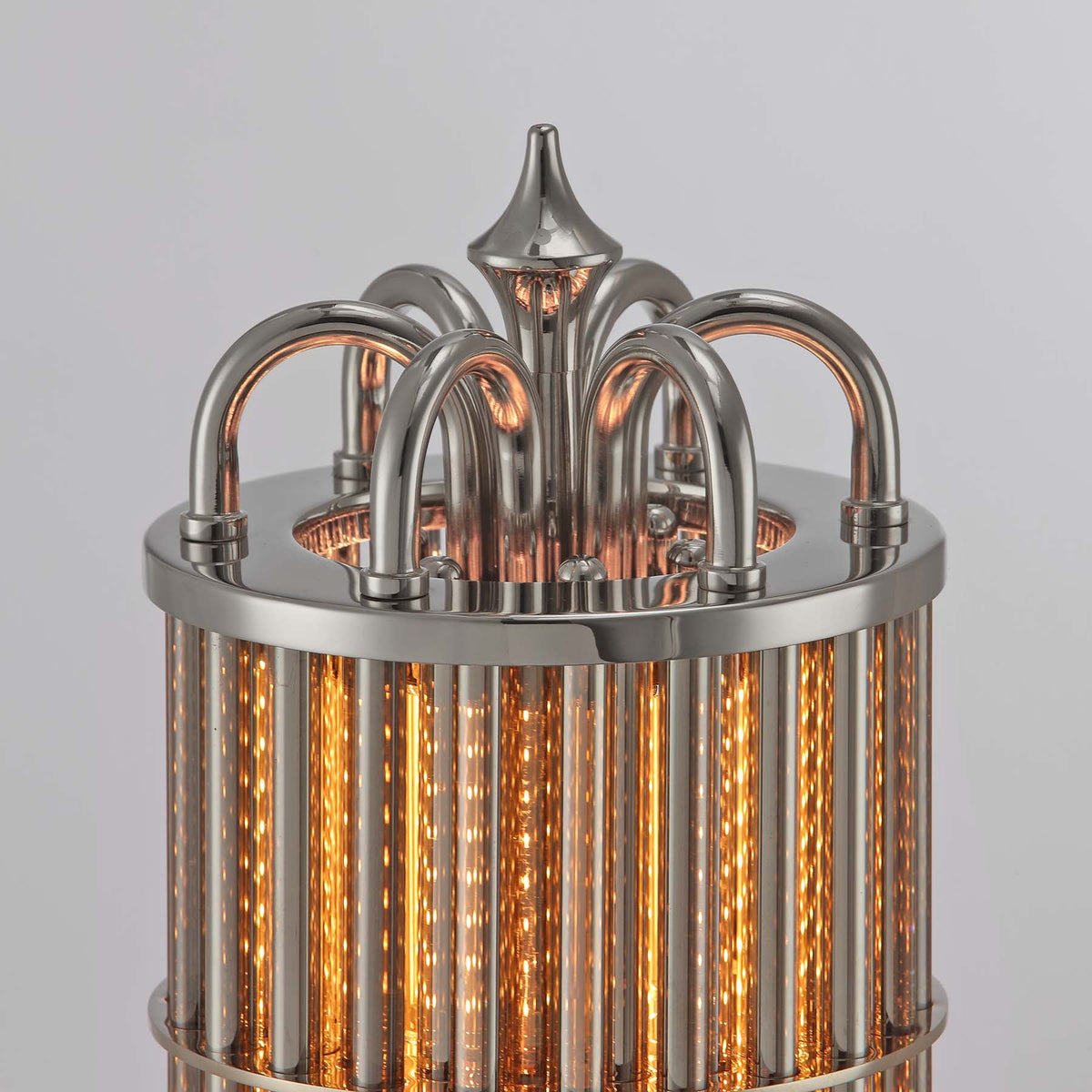 Eldaia Column Smoked Table Lamp