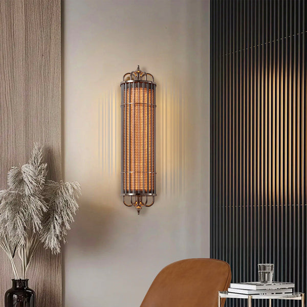 Eldaia Ribbed Glass Wall Sconce