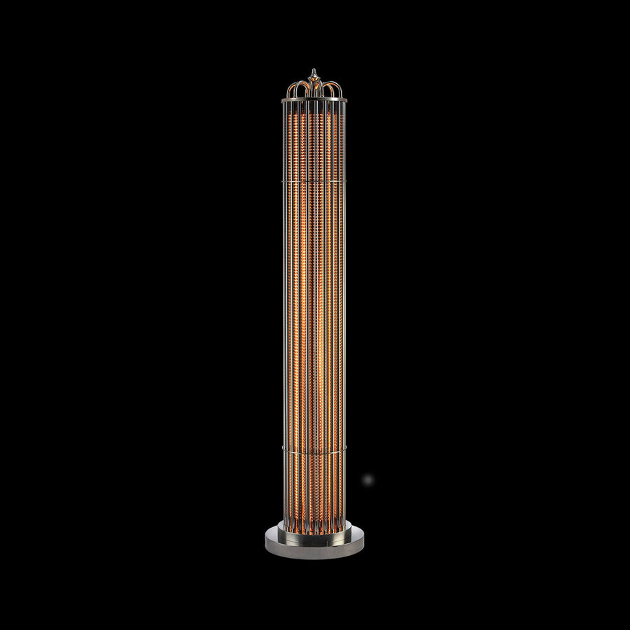 Eldaia Smoked Glass Floor Lamp